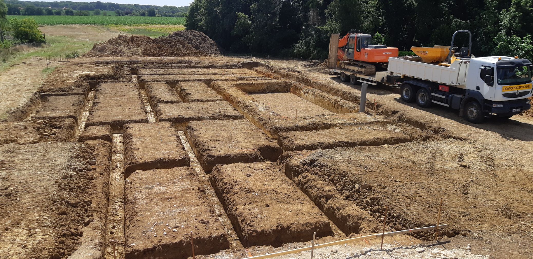 Chantier en cours à Mignaloux Beauvoir (86)